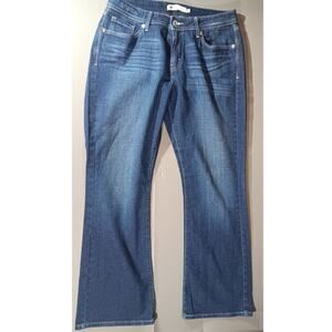 Levi's Curvy Bootcut Jeans Women’s 14 Mid Rise Dark Wash Denim Stretch Y2K